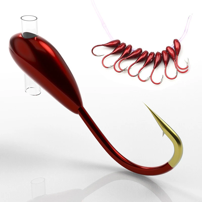 Fishing Hook Barbless - 10/20PCS Winter Ijsvissen Haak Koolstofstaal Prikkeldraad