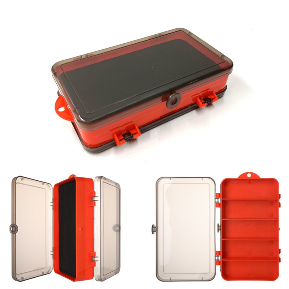 Fishing Hook Jig - Multifunctionele visgereidoos Dubbelzijdig sponskussen Kunstaas Container