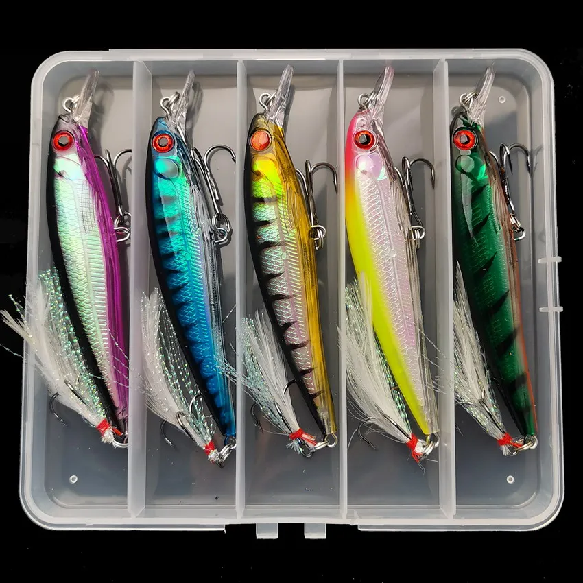 Fishing Hook Treble - 5 Stks/doos Laser 3d Ogen Bionisch