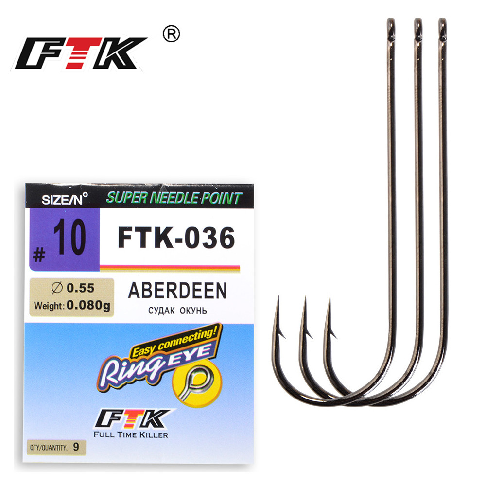 Fishing Hook Barbless - Ftk Klassieke Aberdeen Zee Vishaken Uit