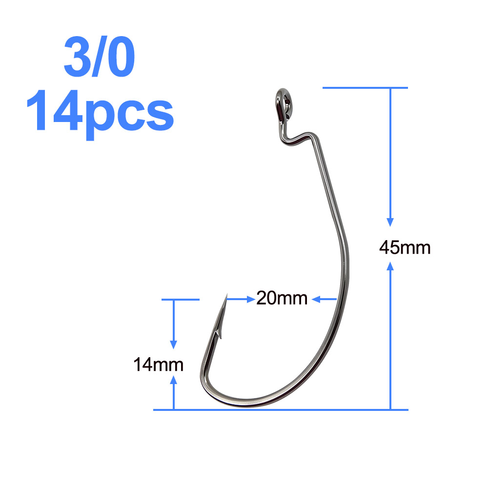 ESFISHING Offset Hook Carbon S - Fishing Hook Size recensie en prijs