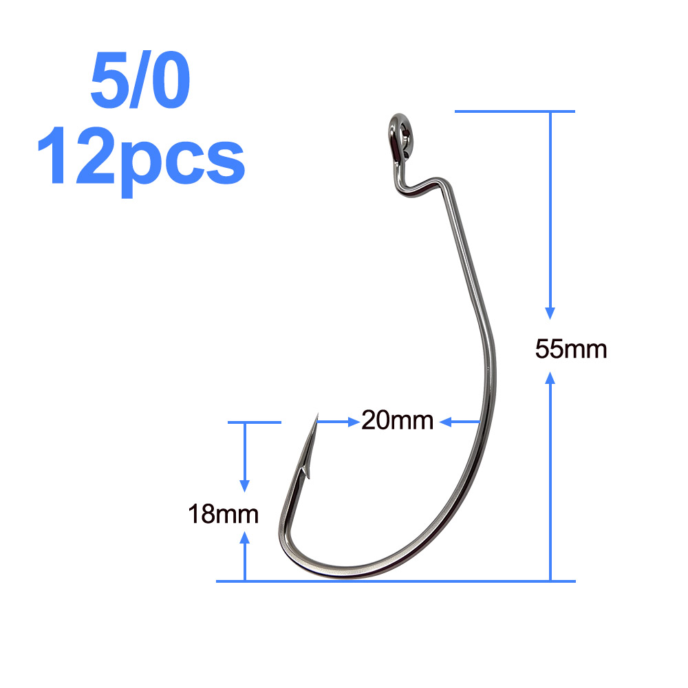 ESFISHING Offset Hook Carbon S - Fishing Hook Size recensie en prijs