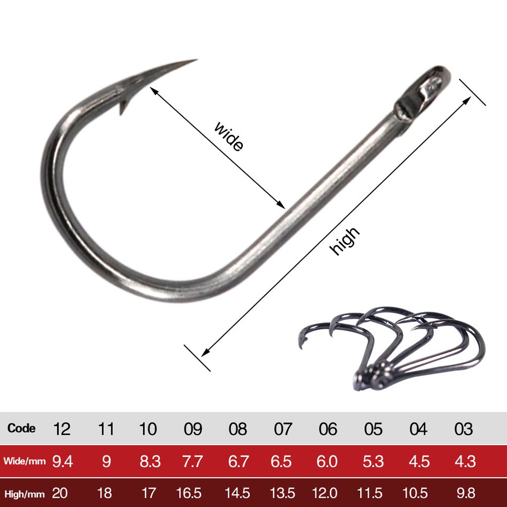 100-400 stuks/doos 3 # -12 #   - Fishing Hook Circle recensie en prijs