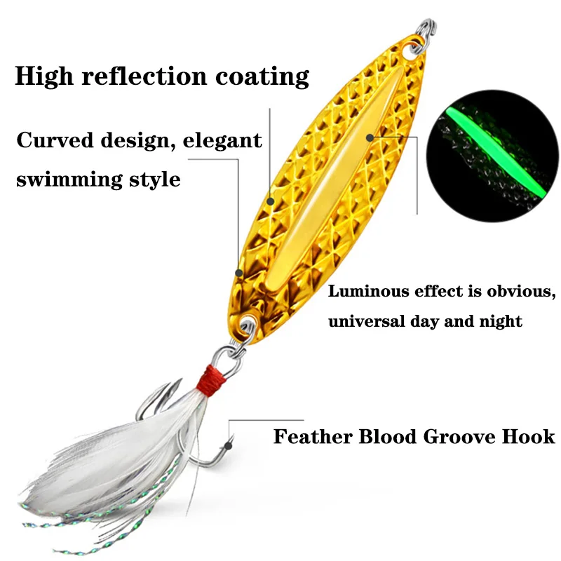 1PC Metalen Lichtgevende Spinn - Fishing Hook Treble recensie en prijs
