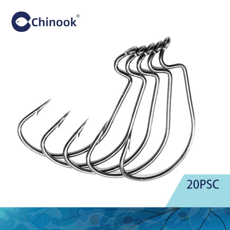 Chinook 20 stks Brede worm Tex - Fishing Hook Barbless recensie en prijs