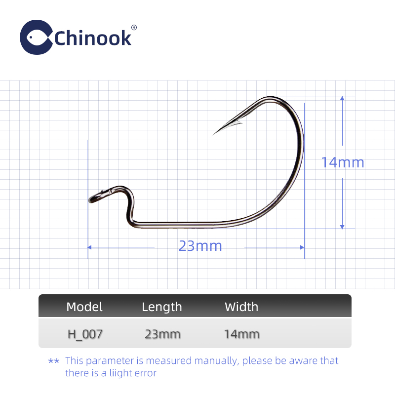 Chinook 20 stks Brede worm Tex - Fishing Hook Barbless recensie en prijs