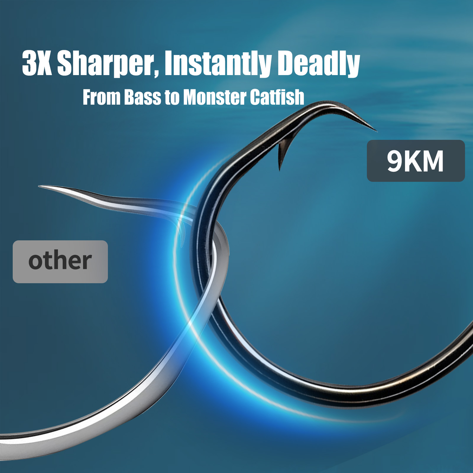 9KM Vissen Cirkel Haak 25-50 s - Fishing Hook Circle recensie en prijs