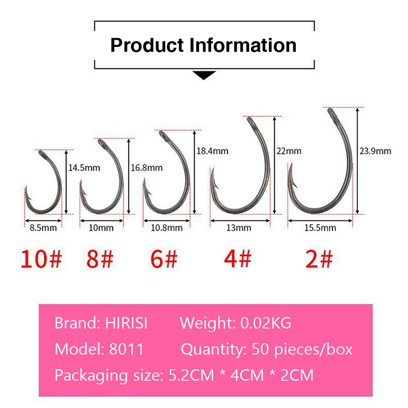 {YY30} Hirisi 50 stuks haken i - Fishing Hook Box recensie en prijs