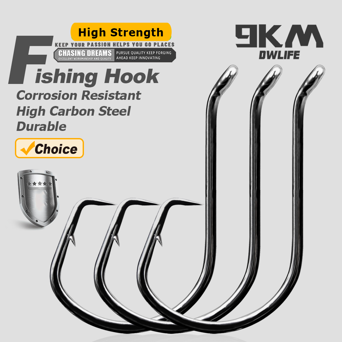 9KM Cirkel Vishaken 25 ~ 50 St - Fishing Hook Circle recensie en prijs