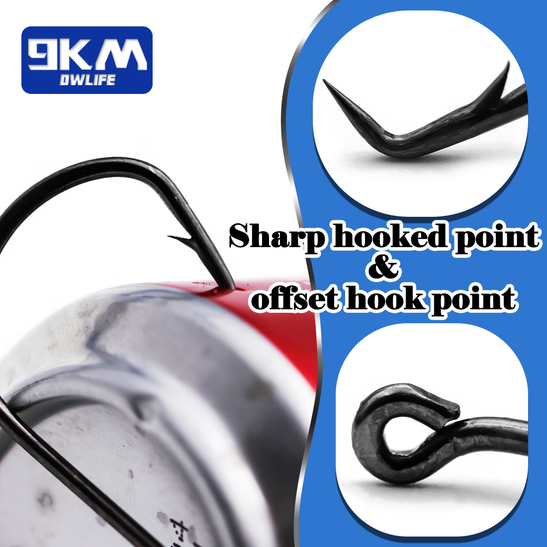 9KM Cirkel Vishaken 25 ~ 50 St - Fishing Hook Circle recensie en prijs