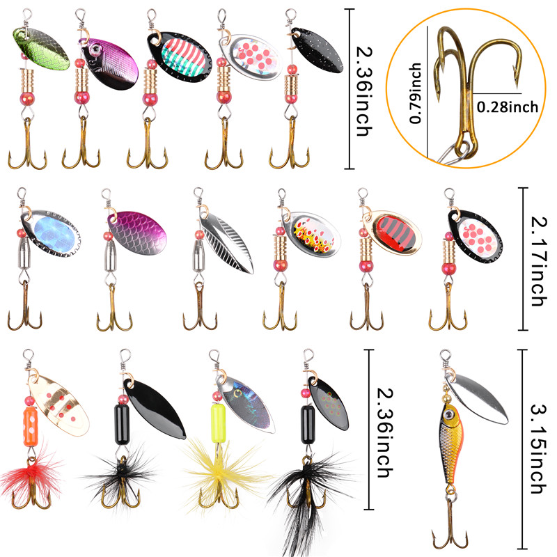 5/10/16 Stuks Spinner Vissen L - Fishing Hook Treble recensie en prijs